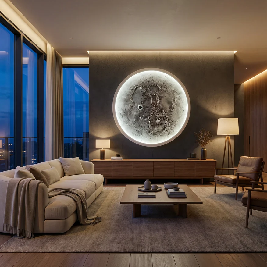 gemini-image-2_Photorealistic_high-end_elegant_living_room_interior_at_dusk__A_large_round_illu-3_b181f985-74cd-43d3-bab3-bf783114a161